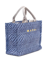 MARNI - Small Basket Shopping Bag - Blue - LIDIASHOPPING® - Official Website