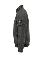 STONE ISLAND - Giacca con Cappuccio e Zip - Nero | Lidia Shopping ® | Official Website
