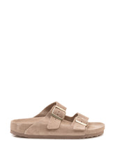 BIRKENSTOCK - Arizona Sandals with Double Strap and Buckles - Grey - LIDIASHOPPING® - Official Website