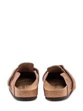 BIRKENSTOCK - Sabot in Suede con Cinturino - Marrone - LIDIASHOPPING® - Official Website