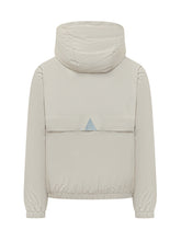MONCLER GRENOBLE - Berguns Bomber with Hood and Zip - Beige - LIDIASHOPPING® - Official Website
