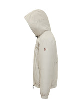 MONCLER GRENOBLE - Berguns Bomber with Hood and Zip - Beige - LIDIASHOPPING® - Official Website