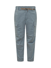 MONCLER GRENOBLE - Cargo Trousers with Belt and Patch Pockets - Blue - LIDIASHOPPING® - Official Website