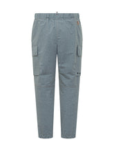 MONCLER GRENOBLE - Cargo Trousers with Belt and Patch Pockets - Blue - LIDIASHOPPING® - Official Website