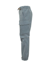 MONCLER GRENOBLE - Cargo Trousers with Belt and Patch Pockets - Blue - LIDIASHOPPING® - Official Website