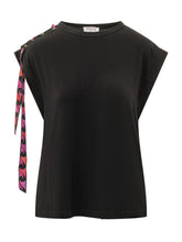 PUCCI - Top con Drappeggio Laterale - Nero - LIDIASHOPPING® - Official Website