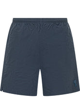 AMI ALEXANDRE MATTIUSSI - Costume Shorts con Vita Elasticizzata - Blu - LIDIASHOPPING® - Official Website
