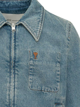 AMI ALEXANDRE MATTIUSSI - Ami Zipped Jacket with Zip and Pockets - Blue - LIDIASHOPPING® - Official Website