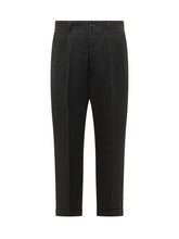 AMI ALEXANDRE MATTIUSSI - Pantaloni Oversized con Pinces - Nero - LIDIASHOPPING® - Official Website