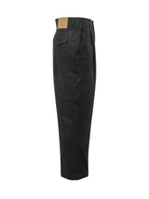 AMI ALEXANDRE MATTIUSSI - Pantaloni Oversized con Pinces - Nero - LIDIASHOPPING® - Official Website