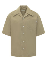 AMI ALEXANDRE MATTIUSSI - Short Sleeve Shirt with Pocket - Beige - LIDIASHOPPING® - Official Website