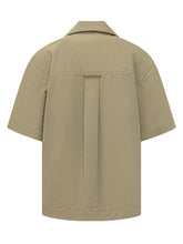 AMI ALEXANDRE MATTIUSSI - Short Sleeve Shirt with Pocket - Beige - LIDIASHOPPING® - Official Website
