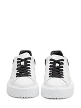 HOGAN - Sneakers Basse con Lacci a Contrasto - Bianco - LIDIASHOPPING® - Official Website