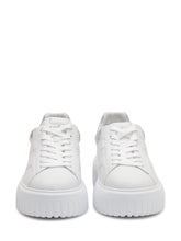 HOGAN - Stripes Lace-Up Sneakers - White - LIDIASHOPPING® - Official Website