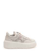 HOGAN - Stripes Lace-Up Sneakers - White - LIDIASHOPPING® - Official Website
