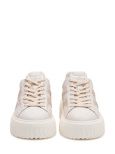 HOGAN - Stripes Lace-Up Sneakers - White - LIDIASHOPPING® - Official Website
