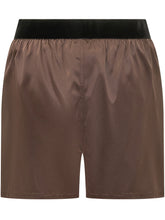 TOM FORD - Shorts in Raso di Seta - Marrone - LIDIASHOPPING® - Official Website