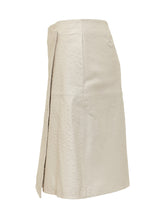 LOULOU DE SAISON - Leather Wrap Skirt - White - LIDIASHOPPING® - Official Website