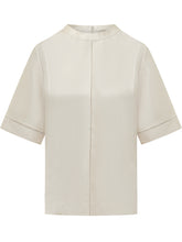 LOULOU DE SAISON - T-shirt with Lace Details - White - LIDIASHOPPING® - Official Website