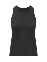 LOULOU DE SAISON - Essential Crew-Neck Tank Top - Black - LIDIASHOPPING® - Official Website