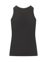 LOULOU DE SAISON - Essential Crew-Neck Tank Top - Black - LIDIASHOPPING® - Official Website
