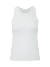 LOULOU DE SAISON - Canotta Girocollo Essenziale - Bianco - LIDIASHOPPING® - Official Website