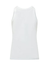LOULOU DE SAISON - Canotta Girocollo Essenziale - Bianco - LIDIASHOPPING® - Official Website