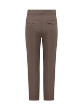 PESERICO - Pantalone in Tela Compatta - Marrone - LIDIASHOPPING® - Official Website