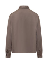 PESERICO - Camicia in Raso Fluido - Marrone - LIDIASHOPPING® - Official Website