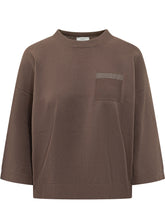 PESERICO - Maglia Tricot con Taschino - Marrone | Lidia Shopping ® | Official Website