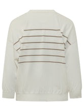 PESERICO - Maglia Tricot a Righe - Bianco - LIDIASHOPPING® - Official Website