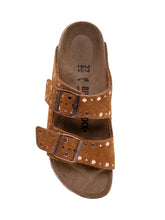 BIRKENSTOCK - Sandali Arizona con Borchie - Marrone | Lidia Shopping | Official Website