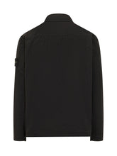 STONE ISLAND - Zip Shirt Jacket with Front Pockets - Black - LIDIASHOPPING® - Official Website