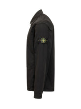 STONE ISLAND - Zip Shirt Jacket with Front Pockets - Black - LIDIASHOPPING® - Official Website