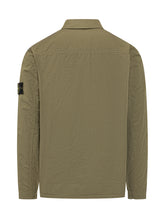 STONE ISLAND - Camicia Overshirt Con Zip E Tasche Frontali - Verde - LIDIASHOPPING® - Official Website
