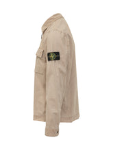 STONE ISLAND - Technical Shirt With Patch Pocket - Beige - LIDIASHOPPING® - Official Website