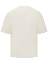 STONE ISLAND - Short Sleeve T-shirt with Front Logo Print - White | Lidia Shopping | Official Website