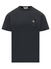 STONE ISLAND - T-Shirt Basic Con Patch - Blu | Lidia Shopping | Official Website