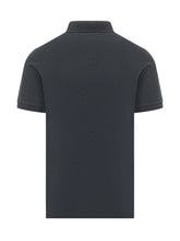 STONE ISLAND - Short Sleeve Polo Shirt with Patch - Blue | Lidia Shopping ® | Official Website