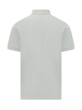STONE ISLAND - Polo a Manica Corta con Patch sul Petto e Bottoni - Blu | Lidia Shopping | Official Website
