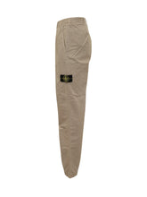 STONE ISLAND - Trousers with Side Logo Patch - Brown - LIDIASHOPPING® - Official Website