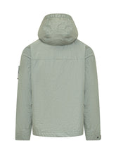 STONE ISLAND - Giacca Corta con Cappuccio e Zip - Verde | Lidia Shopping | Official Website
