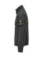 STONE ISLAND - Giacca Con Collo Alto E Chiusura Frontale - Nero | Lidia Shopping | Official Website