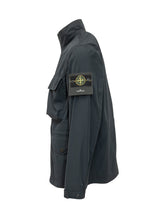 STONE ISLAND - High-Neck Jacket With Front Pockets - Blue - LIDIASHOPPING® - Official Website
