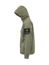 STONE ISLAND - Hooded Jacket With Front Pockets - Green - LIDIASHOPPING® - Official Website