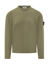 STONE ISLAND - Crew Neck Sweatshirt - Green - LIDIASHOPPING® - Official Website