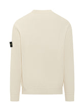 STONE ISLAND - Girocollo - Bianco - LIDIASHOPPING® - Official Website