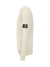 STONE ISLAND - Girocollo - Bianco - LIDIASHOPPING® - Official Website