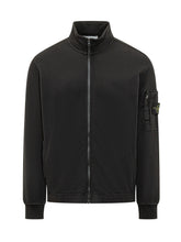 STONE ISLAND - Felpa con Zip e Collo Alto - Nero | Lidia Shopping | Official Website