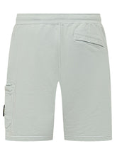STONE ISLAND - Sweat Bermuda Shorts With Cargo Pocket And Drawstring - Blue - LIDIASHOPPING® - Official Website